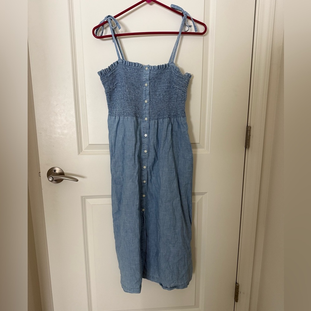 GAP Light Blue Smocked Dress
